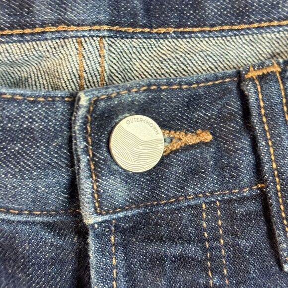 Outerknown SEA Jeans Mens 30x30 Blue Local Straight Fit Selvedge Dark Wash Denim - Picture 4 of 16